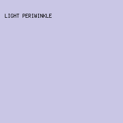 c9c6e5 - Light Periwinkle color image preview