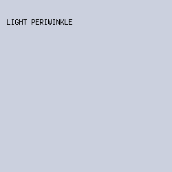 cbd0de - Light Periwinkle color image preview