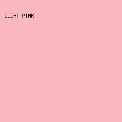 FCB8C0 - Light Pink color image preview