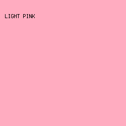 FFACC0 - Light Pink color image preview