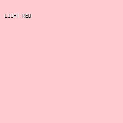 FFCBD0 - Light Red color image preview