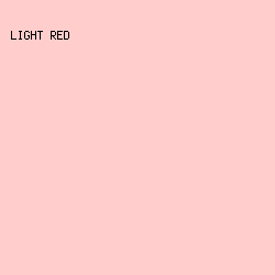 FFCECC - Light Red color image preview