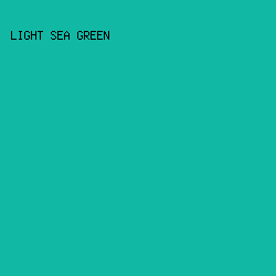 11b9a5 - Light Sea Green color image preview