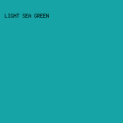 16A4A6 - Light Sea Green color image preview