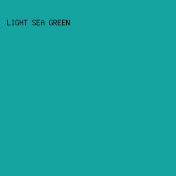 16a4a1 - Light Sea Green color image preview