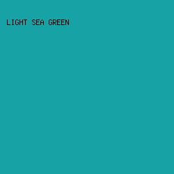 17A2A6 - Light Sea Green color image preview