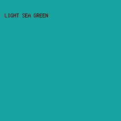 18a4a1 - Light Sea Green color image preview