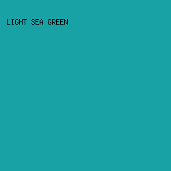 19A2A5 - Light Sea Green color image preview