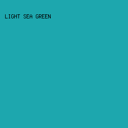 1DA7AE - Light Sea Green color image preview