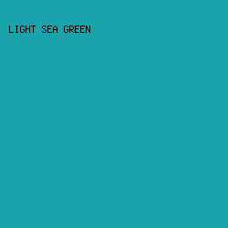 1aa3ad - Light Sea Green color image preview