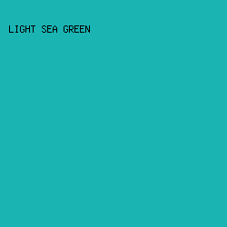 1ab4b3 - Light Sea Green color image preview