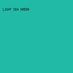 20BAA7 - Light Sea Green color image preview