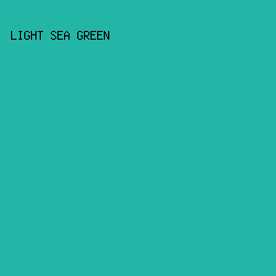 23B6A7 - Light Sea Green color image preview