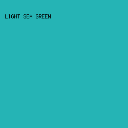 25B4B5 - Light Sea Green color image preview
