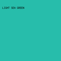 27bdab - Light Sea Green color image preview