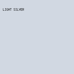 d1d8e2 - Light Silver color image preview