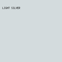 d3dbdd - Light Silver color image preview