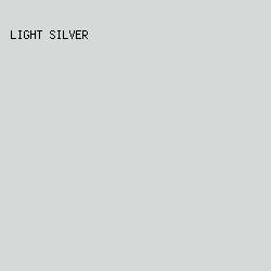 d4dad8 - Light Silver color image preview