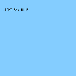 84CDFF - Light Sky Blue color image preview