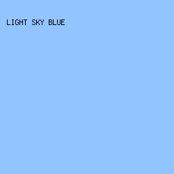 92c4ff - Light Sky Blue color image preview