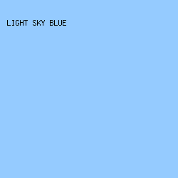 95cbff - Light Sky Blue color image preview