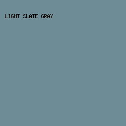 6E8C96 - Light Slate Gray color image preview
