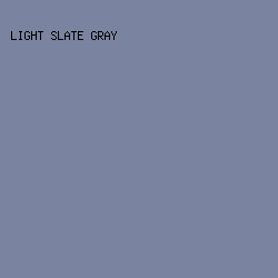 7A839F - Light Slate Gray color image preview