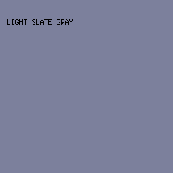 7C809C - Light Slate Gray color image preview