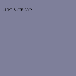 7E7F9A - Light Slate Gray color image preview