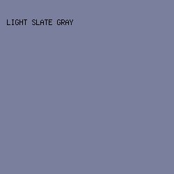 7b7f9e - Light Slate Gray color image preview