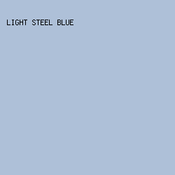 AEC0D8 - Light Steel Blue color image preview
