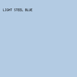 B3CBE3 - Light Steel Blue color image preview