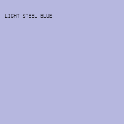 B6B7DF - Light Steel Blue color image preview
