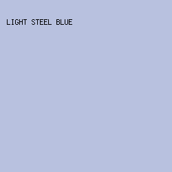 B8C1DF - Light Steel Blue color image preview