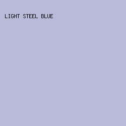 B9BAD9 - Light Steel Blue color image preview