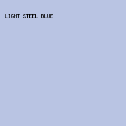 B9C4E3 - Light Steel Blue color image preview