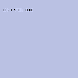 BAC1E3 - Light Steel Blue color image preview