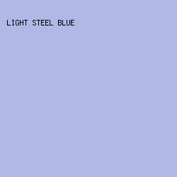 b0b9e6 - Light Steel Blue color image preview