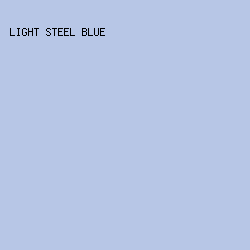 b7c6e6 - Light Steel Blue color image preview