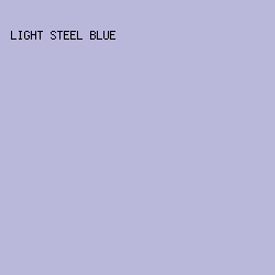 bab8da - Light Steel Blue color image preview