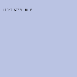 bac3e3 - Light Steel Blue color image preview