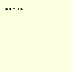 FCFFE0 - Light Yellow color image preview