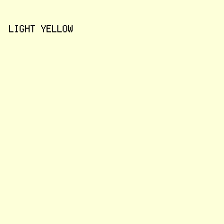 FDFFD9 - Light Yellow color image preview