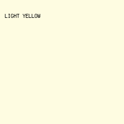 FEFCE1 - Light Yellow color image preview