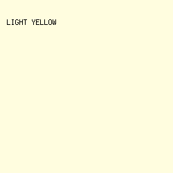 FFFDDF - Light Yellow color image preview
