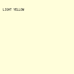 FFFEDA - Light Yellow color image preview