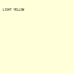 FFFFD9 - Light Yellow color image preview