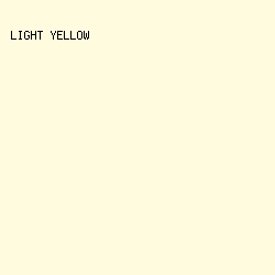 fffbdf - Light Yellow color image preview