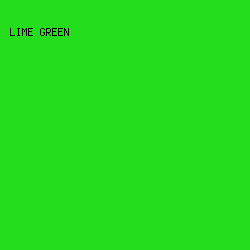 24DD1D - Lime Green color image preview