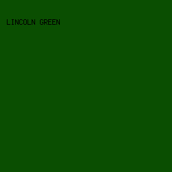 0a4e01 - Lincoln Green color image preview